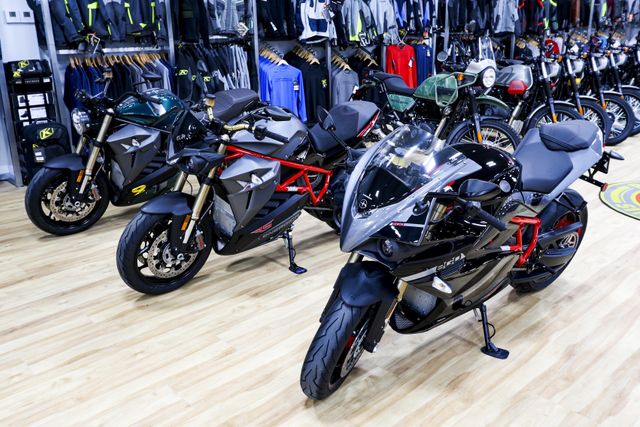 2023 Royal Enfield SCRAM 411  in a SKY LINE BLUE exterior color. Royal Enfield Motorcycles of Miami (786) 845-0052 remotorcyclesofmiami.com 