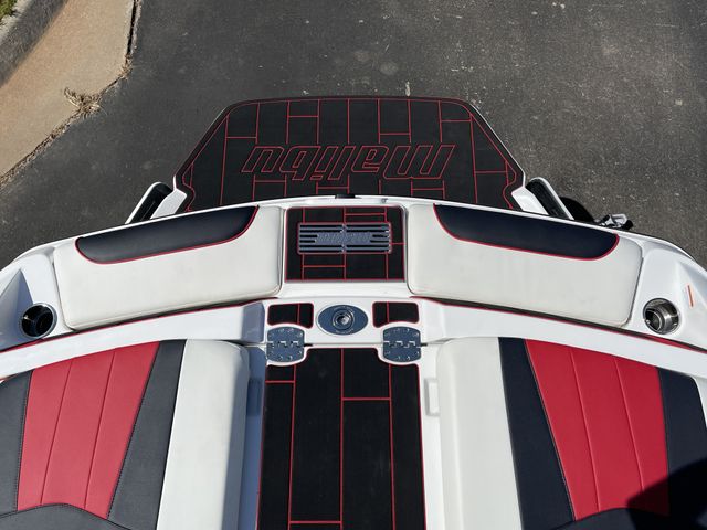 2023 MALIBU Wakesetter 23 MXZ  in a WHITE/RED exterior color. Family PowerSports (877) 886-1997 familypowersports.com 