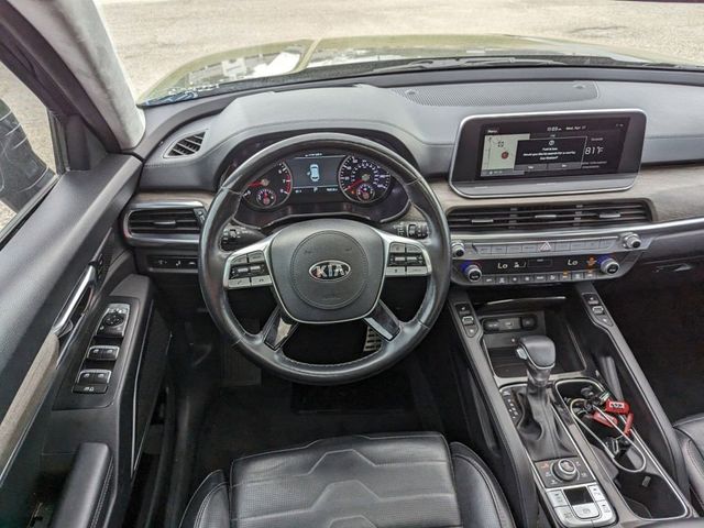 2021 Kia Telluride SX in a Ebony Black exterior color and Blackinterior. Johnson Dodge 601-693-6343 pixelmotiondemo.com 