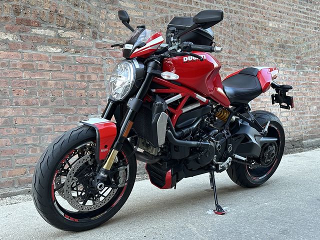 2016 Ducati Monster 1200 R   in a red exterior color. Motoworks Chicago 312-738-4269 motoworkschicago.com 