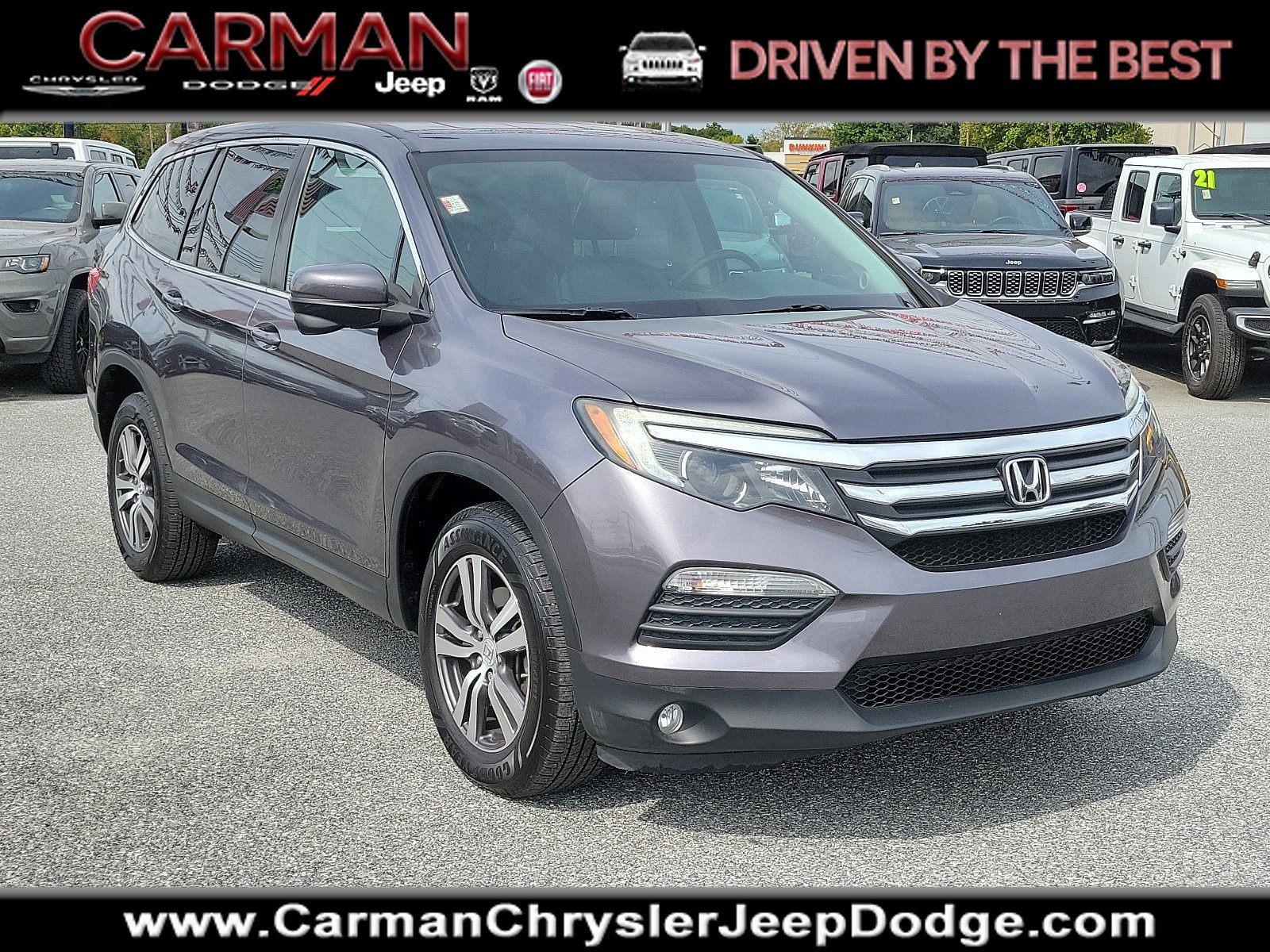 Used 2017 Honda Pilot EX-L with VIN 5FNYF6H53HB018140 for sale in New Castle, DE