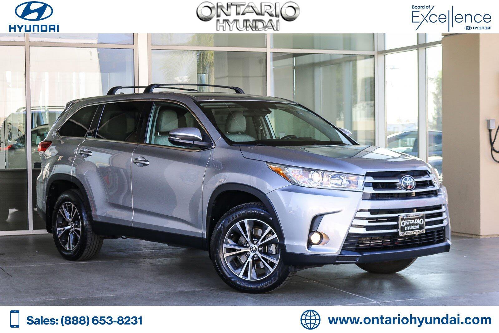 Used 2019 Toyota Highlander LE Plus with VIN 5TDBZRFH8KS736037 for sale in Ontario, CA