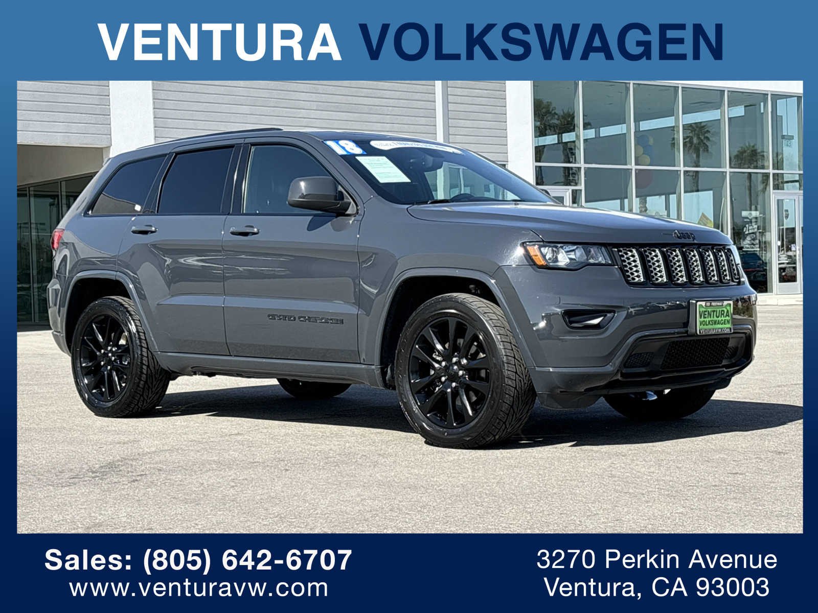 Used 2018 Jeep Grand Cherokee Altitude with VIN 1C4RJEAG0JC208523 for sale in Ventura, CA