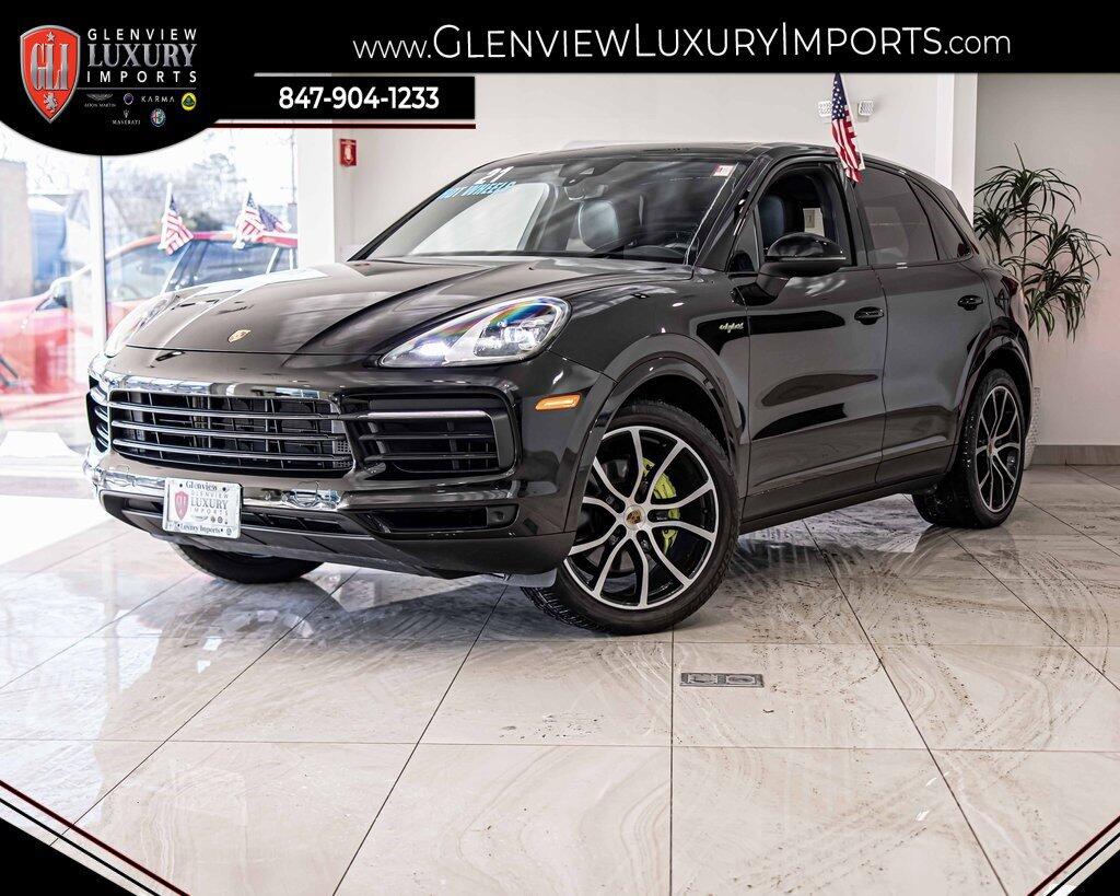 Used 2021 Porsche Cayenne E-Hybrid with VIN WP1AE2AY7MDA24962 for sale in Glenview, IL