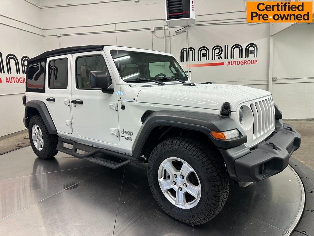 Certified 2018 Jeep All-New Wrangler Unlimited Sport S with VIN 1C4HJXDN8JW192457 for sale in Webster, NY