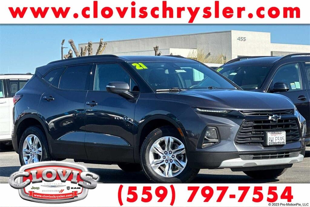 Used 2021 Chevrolet Blazer 2LT with VIN 3GNKBCR42MS554219 for sale in Clovis, CA