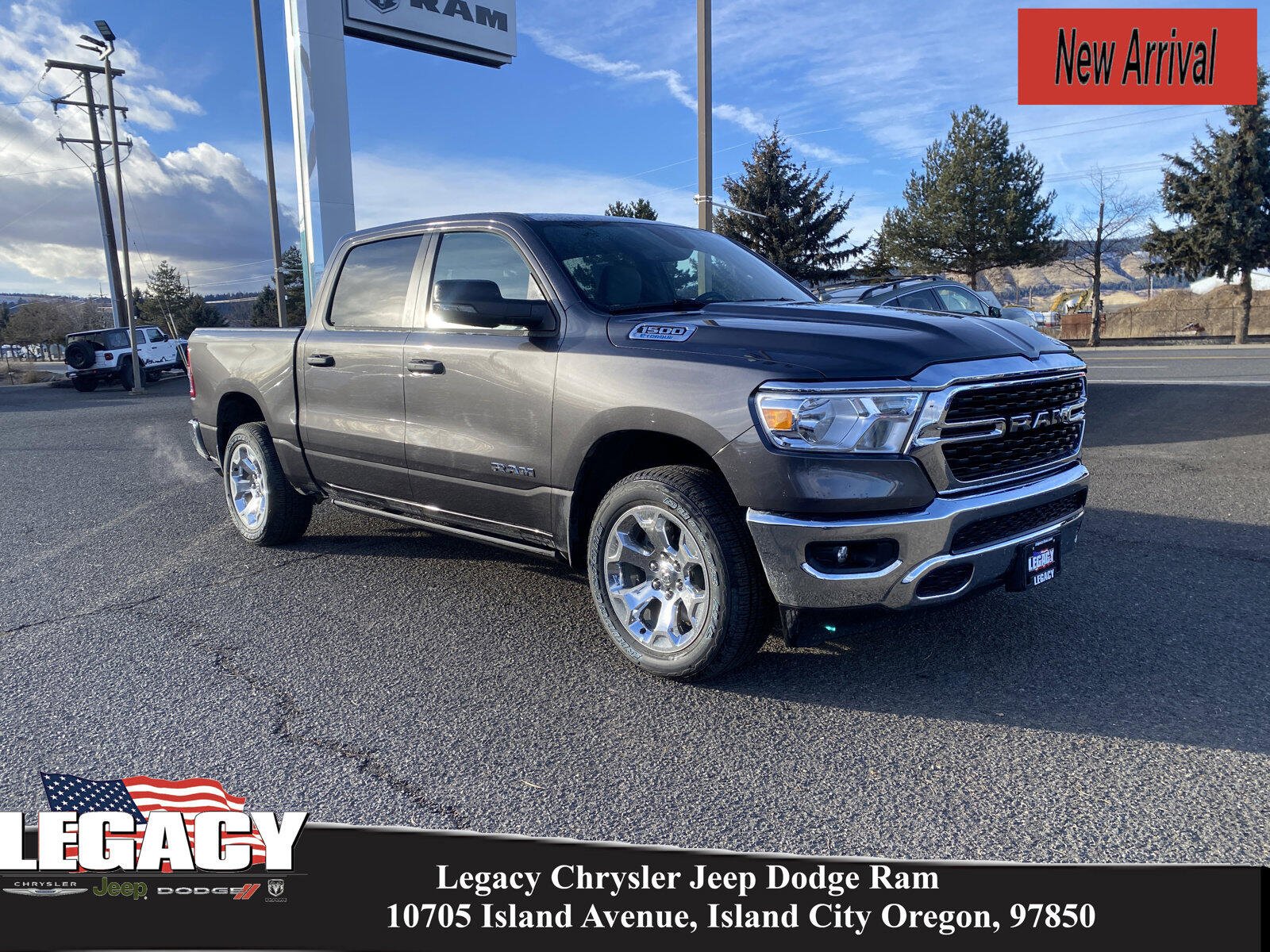 Used 2023 RAM Ram 1500 Pickup Big Horn/Lone Star with VIN 1C6RRFFG7PN703796 for sale in Island City, OR