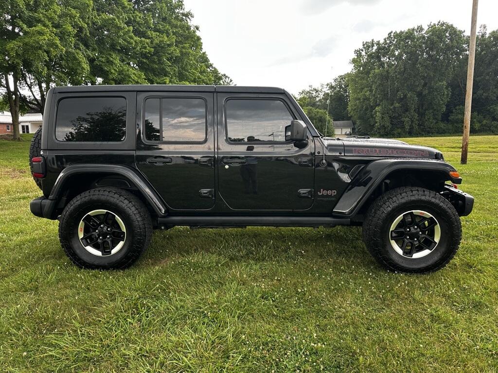 Used 2020 Jeep Wrangler Unlimited Rubicon with VIN 1C4JJXFM9LW343587 for sale in Angola, IN