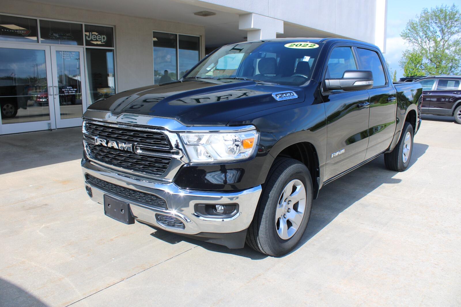 Certified 2022 RAM Ram 1500 Pickup Big Horn/Lone Star with VIN 1C6RRFFG1NN255097 for sale in Highland, IL