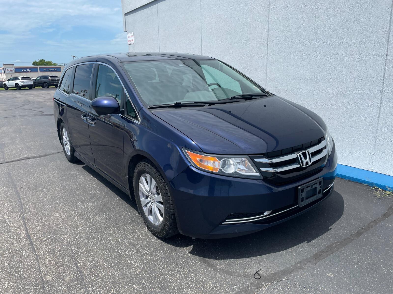 Used 2016 Honda Odyssey EX-L with VIN 5FNRL5H63GB093693 for sale in Kansas City