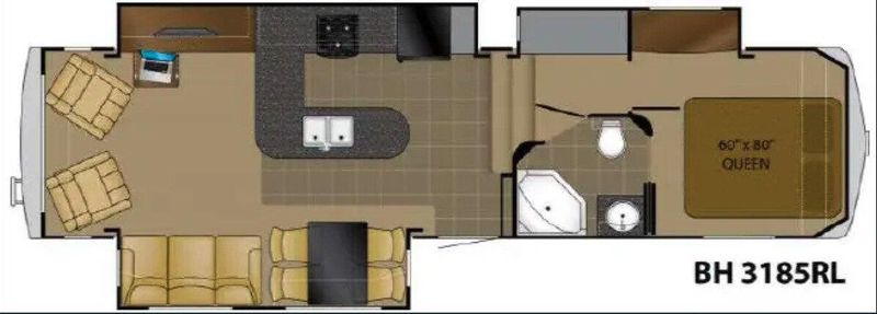 Used 2012 HEARTLAND BIGHORN 3185RL Image 11