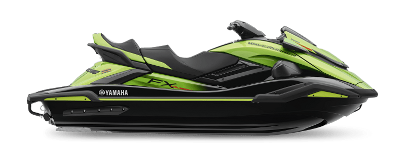 2024 Yamaha FX CRUISER SVHO WITH AUDIO BLACK AND ACID GREEN Image 1