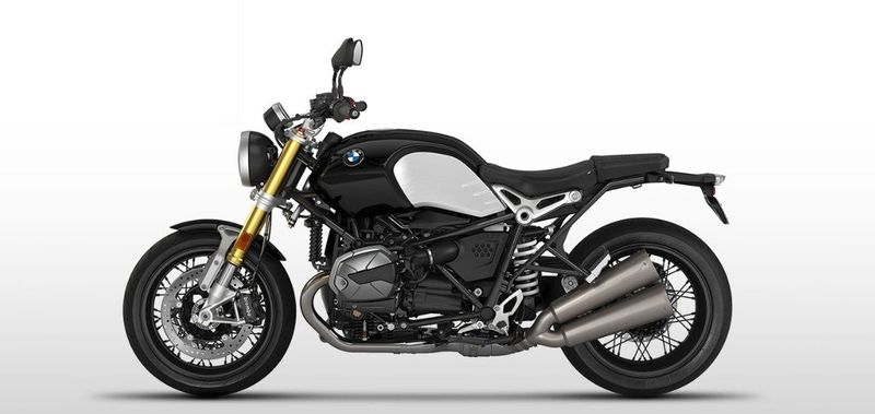 2023 BMW R nineT in a BLACK STORM METALLIC exterior color. Cross Country Cycle 201-288-0900 crosscountrycycle.net 