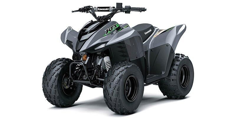 2025 Kawasaki KFX 90 BATTLE GRAYImage 1