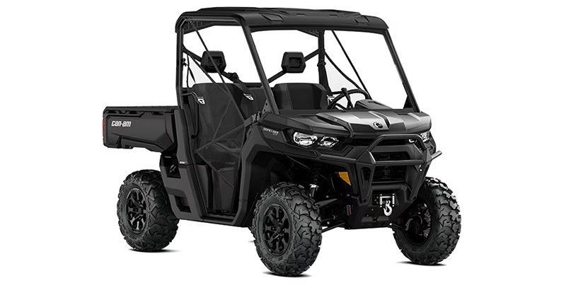 2024 CAN-AM DEFENDER XT HD9 TIMELESS BLACK in a BLACK exterior color. Family PowerSports (877) 886-1997 familypowersports.com 