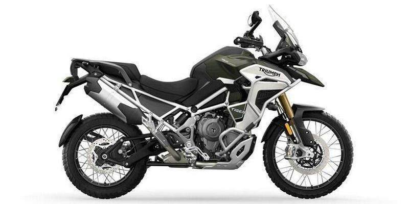 2023 Triumph Tiger 1200 in a Matte Khakie exterior color. New England Powersports 978 338-8990 pixelmotiondemo.com 