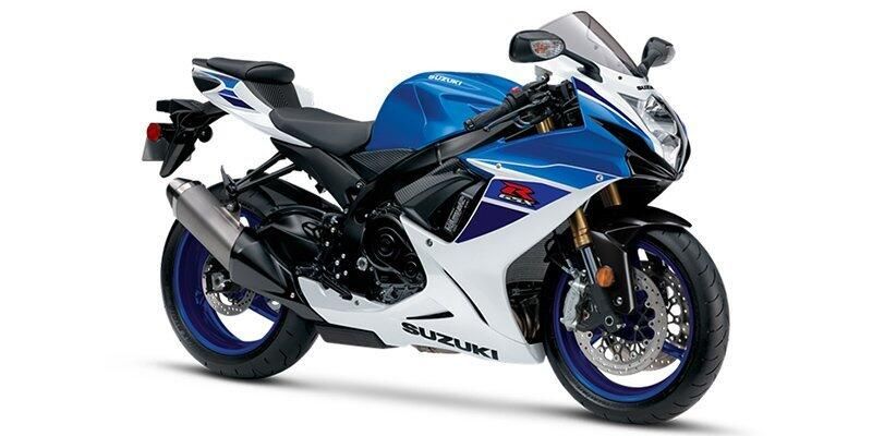 2025 Suzuki GSXR750 PEARL BRILLIANT WHITE AND METALLIC MATTE STELLAR BLUEImage 1