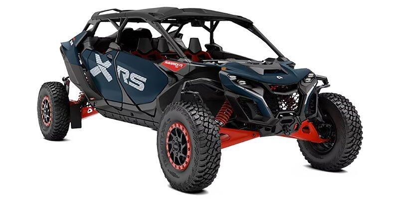 2025 Can-Am MAVERICK R MAX X RS WITH SMARTSHOX 999T DCT DUSTY NAVY AND LEGION REDImage 13