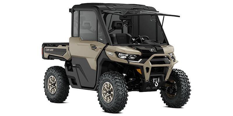 2025 Can-Am DEFENDER LIMITED CAB HD10 DESERT TAN AND STEALTH BLACKImage 1