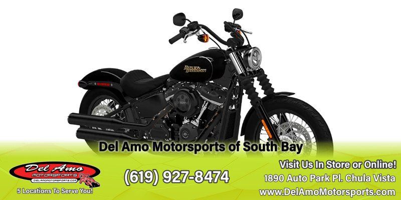 2019 Harley-Davidson SOFTAIL STREET BOB  in a BLACK/GREEN exterior color. Del Amo Motorsports of South Bay (619) 547-1937 delamomotorsports.com 