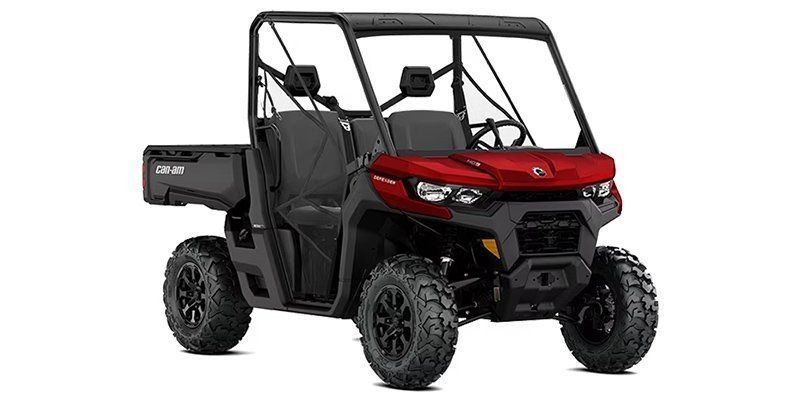 2024 CAN-AM DEFENDER DPS HD10 FIERY RED in a RED exterior color. Family PowerSports (877) 886-1997 familypowersports.com 