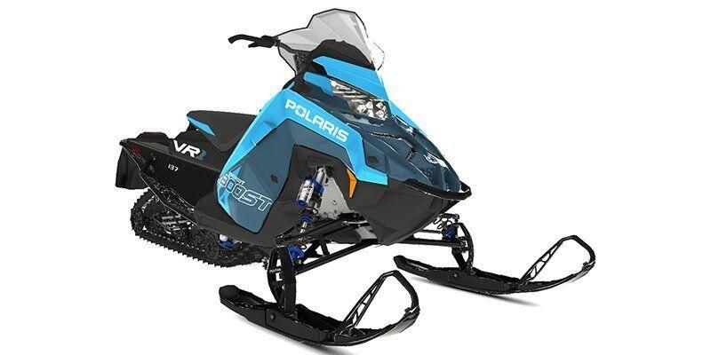 2024 Polaris INDY VR1 in a Zenith Blue/Sky Blue exterior color. Plaistow Powersports (603) 819-4400 plaistowpowersports.com 