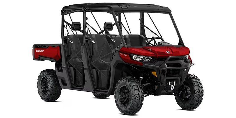 2024 CAN-AM DEFENDER MAX XT HD10 FIERY RED in a RED exterior color. Family PowerSports (877) 886-1997 familypowersports.com 