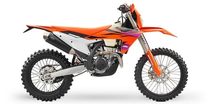 2024 KTM EXC in a Orange exterior color. New England Powersports 978 338-8990 pixelmotiondemo.com 