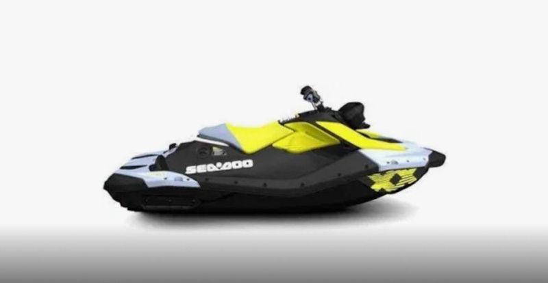 2024 SEADOO PWC SPARK TRIXX 90 AUD BE 1UP IBR 24  in a BLUE-YELLOW exterior color. Family PowerSports (877) 886-1997 familypowersports.com 