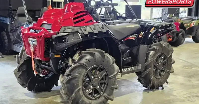 2025 Polaris SPORTSMAN XP 1000 MUD EDITION ONYX BLACK AND PERFORMANCE RED ACCENTS Image 6