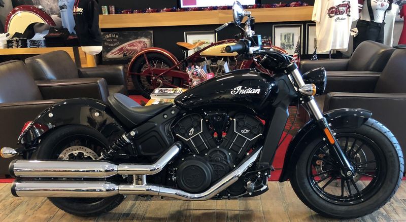 2023 Indian Motorcycle Scout Sixty  in a Black Metallic exterior color. Pitt Cycles (724) 779-1901 pixelmotiondemo.com 