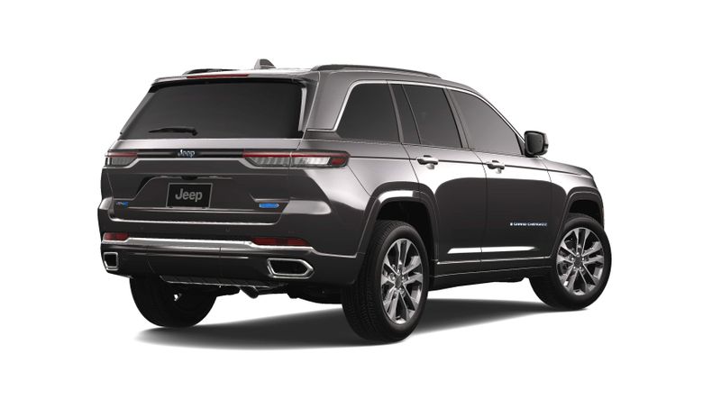 2023 Jeep Grand Cherokee Overland 4xe in a Baltic Gray Metallic Clear Coat exterior color and Global Blackinterior. McPeek