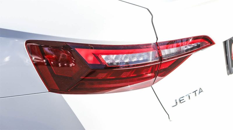 2024 Volkswagen Jetta SE in a White exterior color. BEACH BLVD OF CARS beachblvdofcars.com 