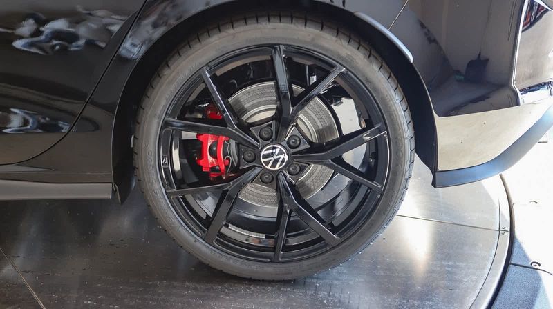 2024 Volkswagen Golf GTI 380 SE in a Black exterior color. BEACH BLVD OF CARS beachblvdofcars.com 
