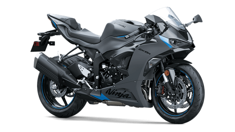 2025 Kawasaki NINJA ZX6R ABS METALLIC MATTE DARK GRAY AND EBONYImage 12