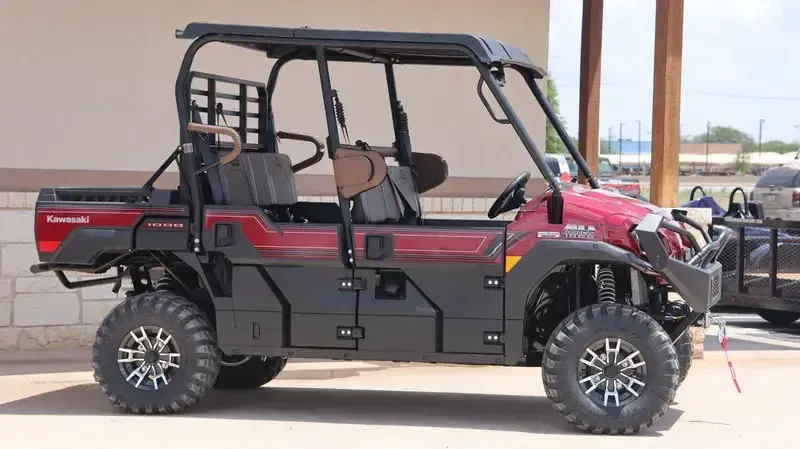 New 2026 Kawasaki MULE PROFXT 1000 LE PLATINUM RANCH EDITION METALLIC DEEP RED Image 11
