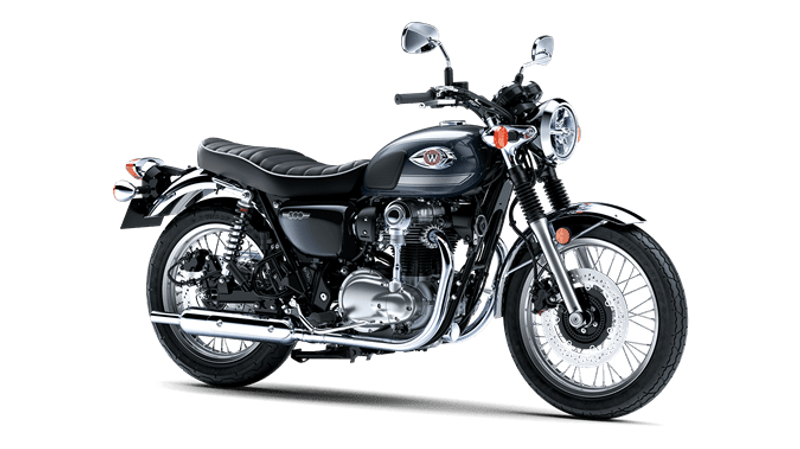 2024 Kawasaki W800 ABS METALLIC SLATE BLUE AND METALLIC DIABLO BLACK Image 1