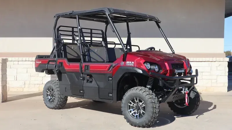 2025 Kawasaki MULE PROFXT 1000 LE RANCH EDITION METALLIC DEEP REDImage 1