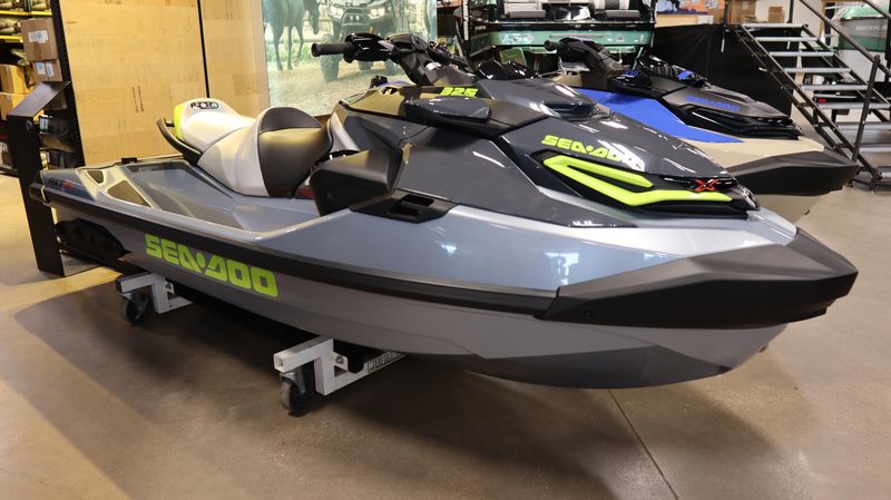 2025 SEADOO RXTX 325 WITH SOUND SYSTEM ICE METAL AND MANTA GREEN Image 1