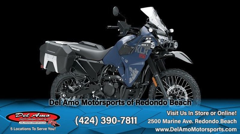 2024 Kawasaki KL650HRFAL-BU1  in a METALLIC MATTE TWILIGHT BLUE exterior color. Del Amo Motorsports of Redondo Beach (424) 304-1660 delamomotorsports.com 