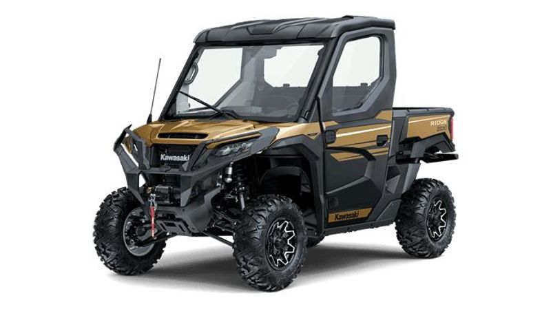 New 2024 Kawasaki RIDGE LIMITED  in a METALLIC SHADOW GOLD exterior color. Del Amo Motorsports of Redondo Beach (424) 390-7811 delamomotorsports.com 