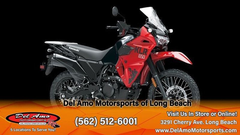 2024 Kawasaki KL650GRFNL-RD1  in a FIRECRACKER RED/METALLIC CARBON GRAY exterior color. Del Amo Motorsports of Long Beach (562) 362-3160 delamomotorsports.com 