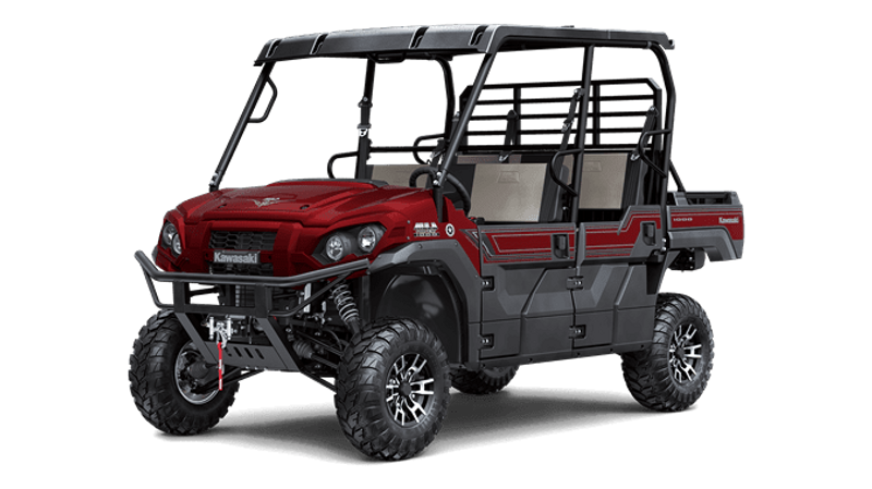 2025 Kawasaki MULE PROFXT 1000 LE RANCH EDITION METALLIC DEEP REDImage 1