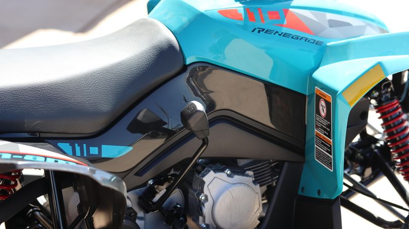 2025 Can-Am RENEGADE 110 EFI ICEBERG BLUE AND BLACK Image 4