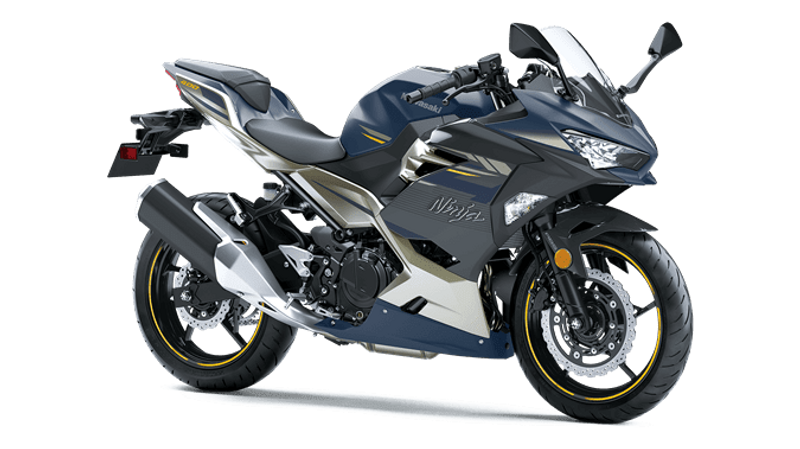 2023 Kawasaki Ninja 400 in a Met Magnetic Dark exterior color. Greater Boston Motorsports 781-583-1799 pixelmotiondemo.com 