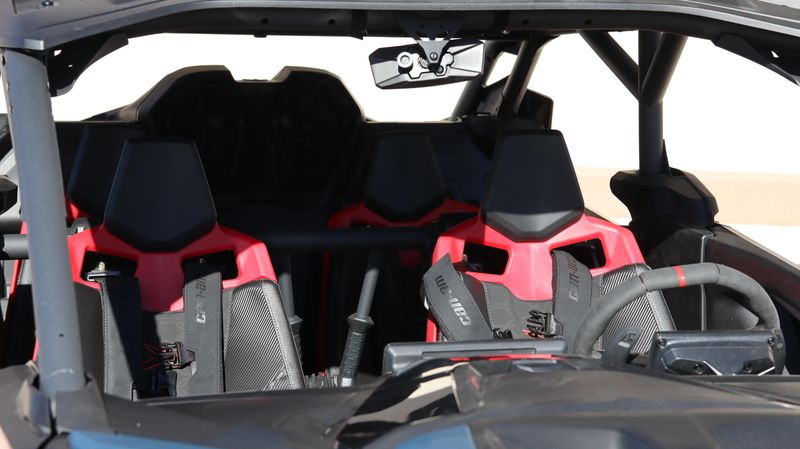 2025 Can-Am MAVERICK R MAX X RS WITH SMARTSHOX 999T DCT DUSTY NAVY AND LEGION RED Image 13