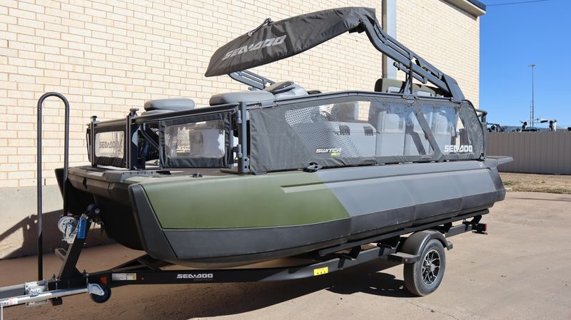 NEW 2026 SEADOO SWITCH FISH 18 230HP WITH PAINTED TRAILER Image 24