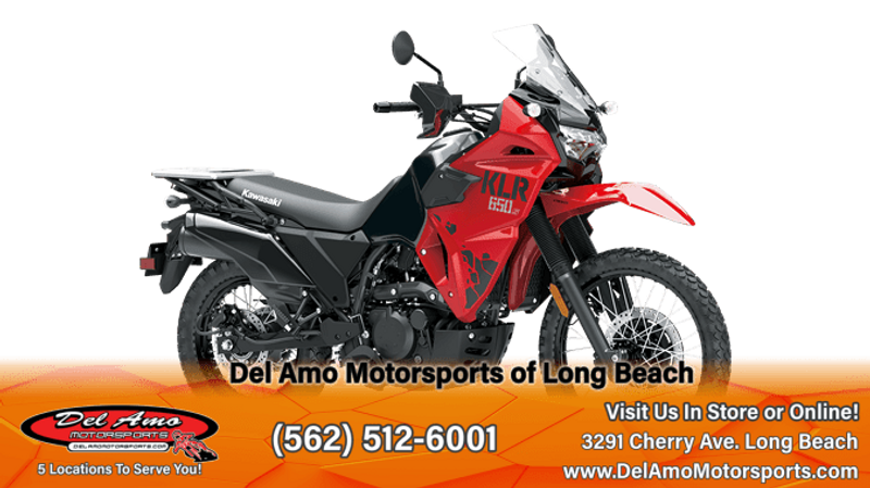 2024 Kawasaki KL650KRFNL-RD1  in a FIRECRACKER RED/METALLIC CARBON GRAY exterior color. Del Amo Motorsports of Long Beach (562) 362-3160 delamomotorsports.com 