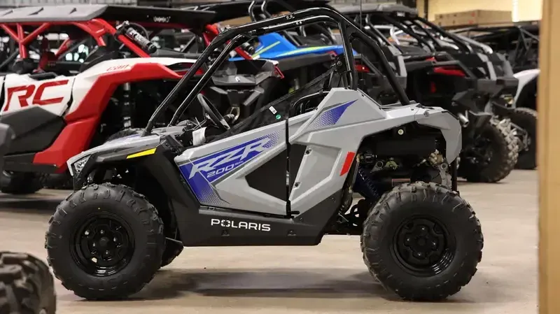 2025 Polaris RZR 200 EFI STORM GRAY  BLUEImage 2