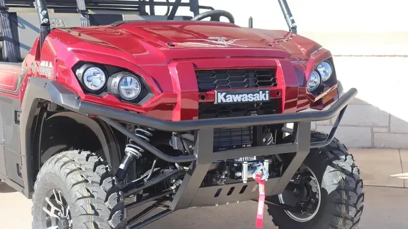 New 2026 Kawasaki MULE PROFXT 1000 LE PLATINUM RANCH EDITION METALLIC DEEP RED Image 14